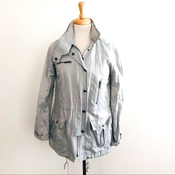 Joie Barker Parka Hooded Military Jacket Size Small - Picture 5 of 14